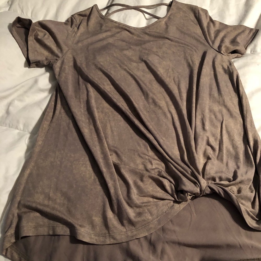 Knotted front shirt